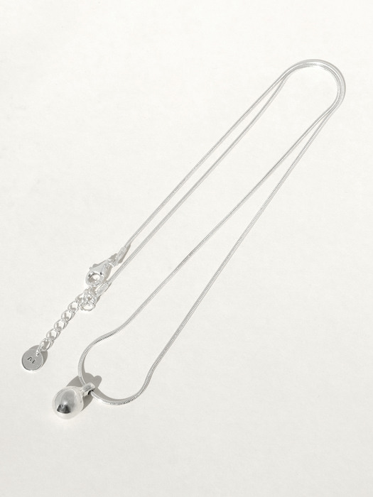 Water drop Ball Necklace (silver925)