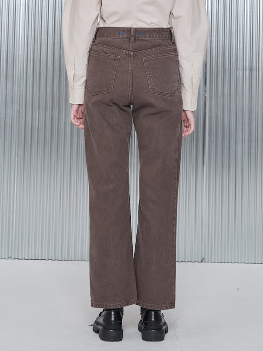 Essential Straight Fit Denim Pants  Brown (KE2821M52D)