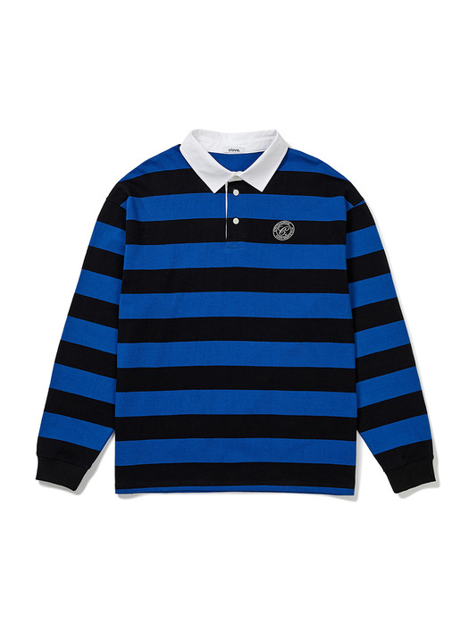 Classic Stripe Rugby Shirt_Men (Blue)