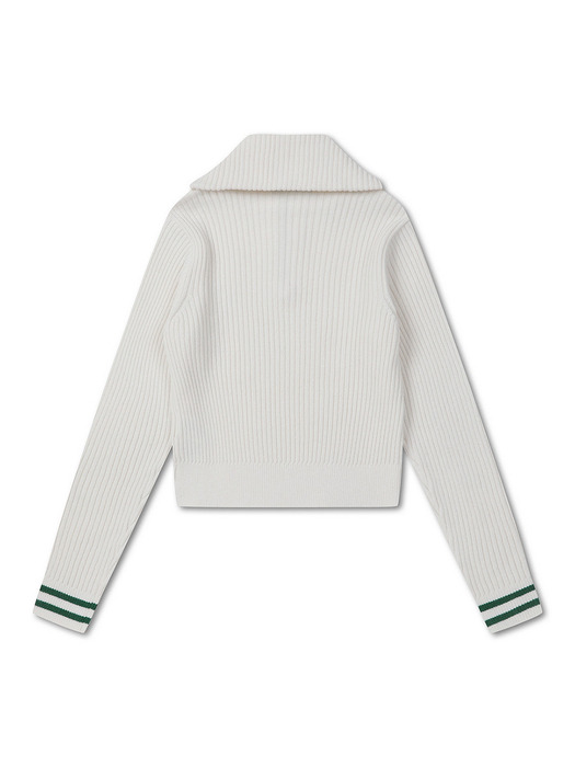 Half-zip Bold Sweater (for women)_QWWAX22606IVX