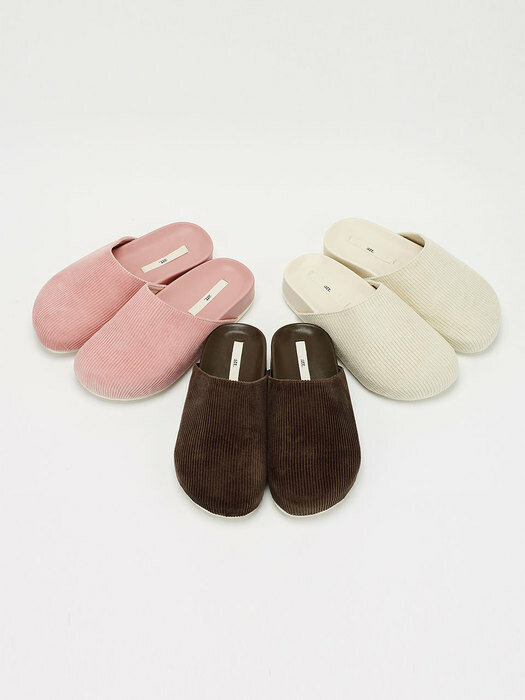 Corduroy slipper (3colors)