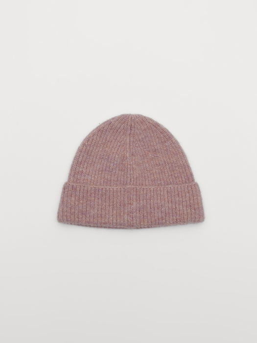 MULTI-COLOR POINT LABEL BEANIE_PINK