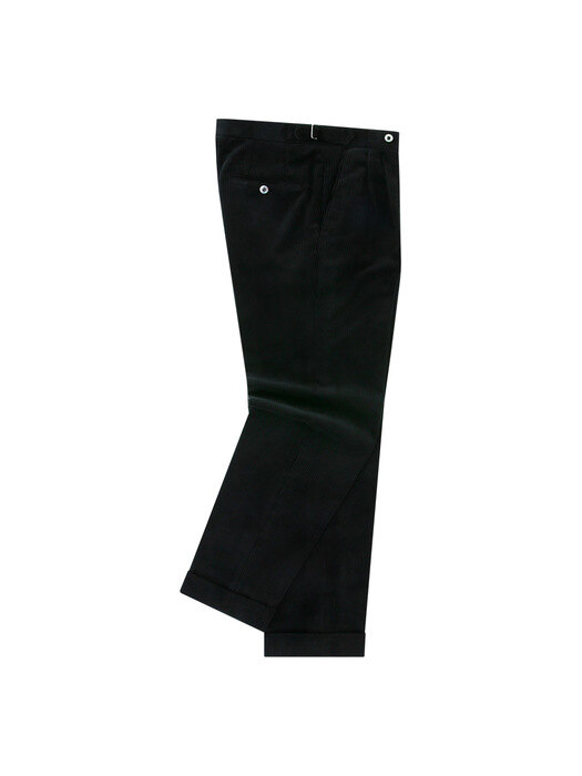 Corduroy adjust pants (Black)