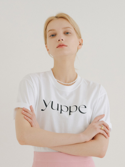 YUPPE PRINT T-SHIRT_WHITE