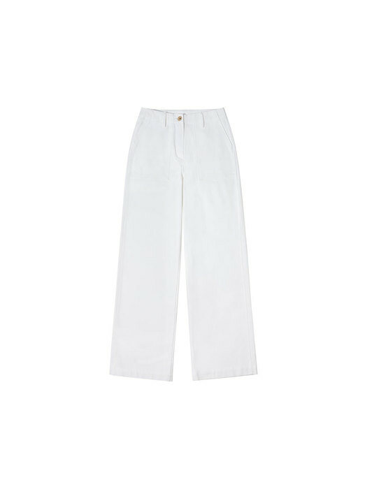 SIPT7070 Cotton fatigue pants_Ivory