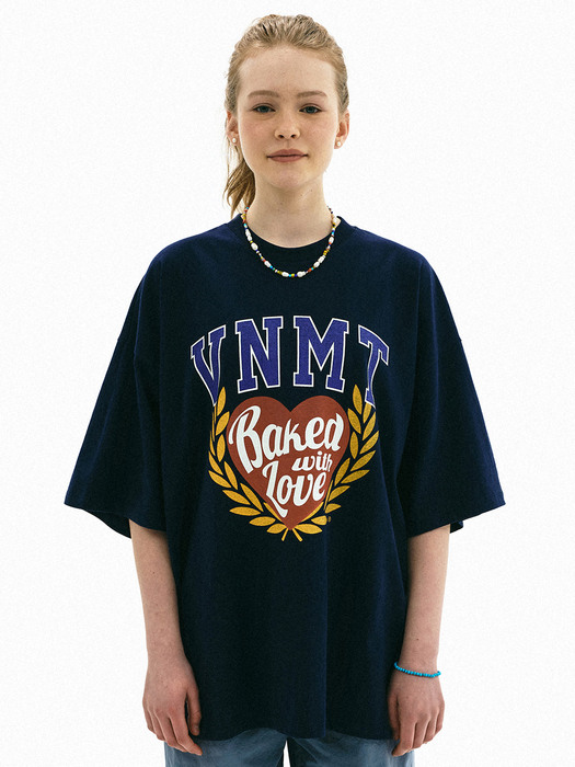VNMT heart’s oversize t-shirt_navy