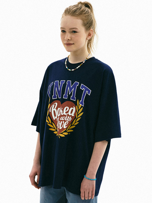VNMT heart’s oversize t-shirt_navy