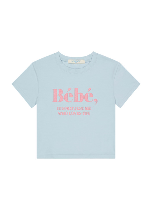 Bebe Crop T-shirts [BLUE]