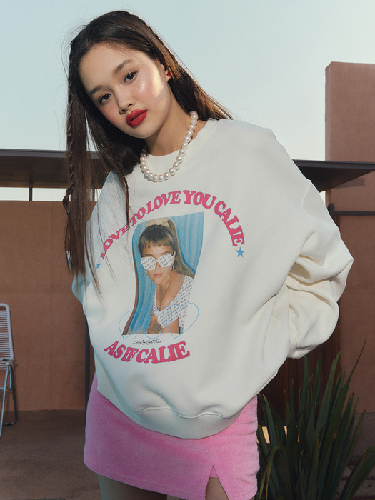 COVER GIRL SWEAT SHIRT IVORY