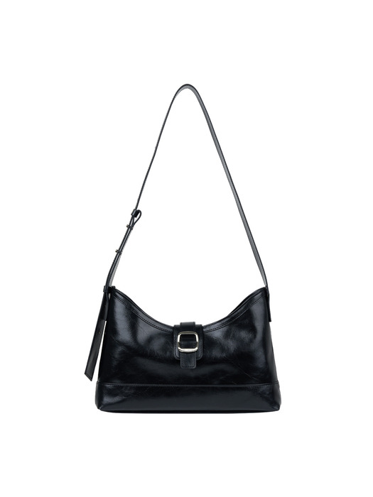 veil middle bag_crinkle black