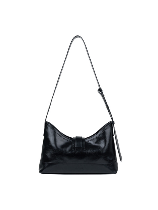 veil middle bag_crinkle black