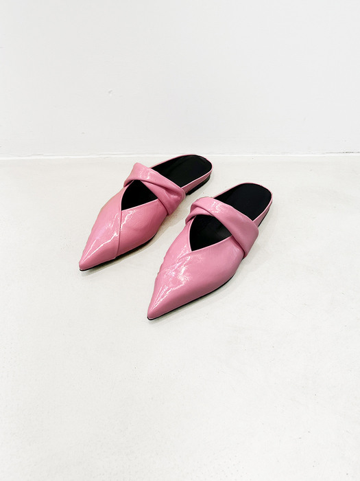 Anna Mules Leather Pink