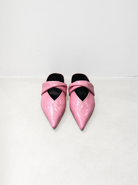 Anna Mules Leather Pink