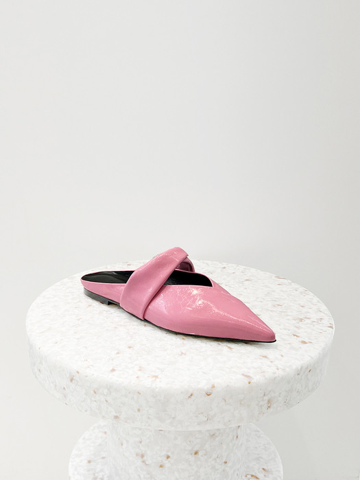 Anna Mules Leather Pink