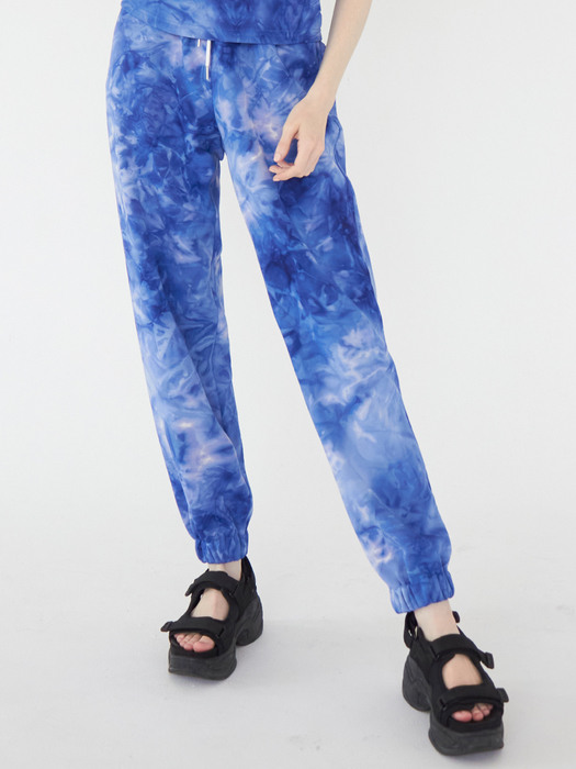  Marble jogger pants (Blue)