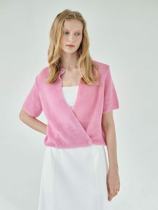 Half-Sleeve Melange pullover SK3MP253_2color