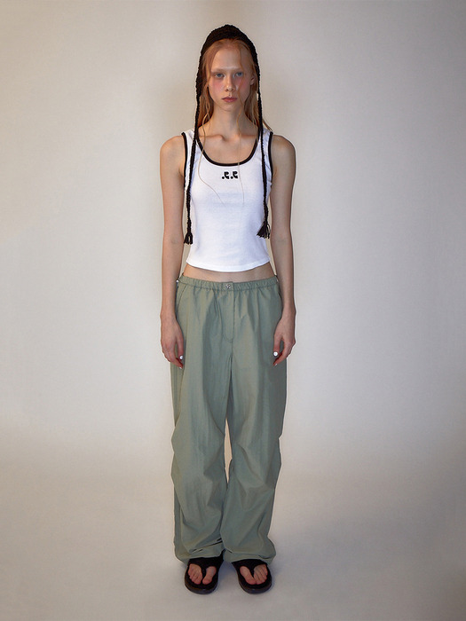 RR LOGO STRING PANTS - KHAKI