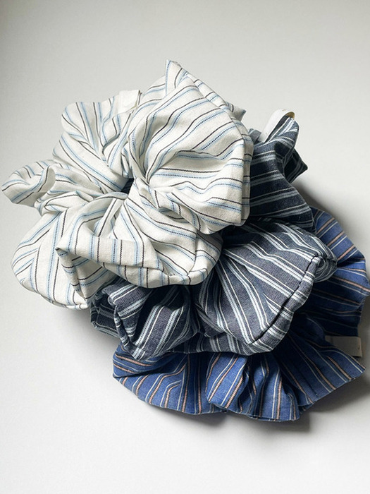 [단독]oar Stripe Shirt Scrunchie 3 Color 택1