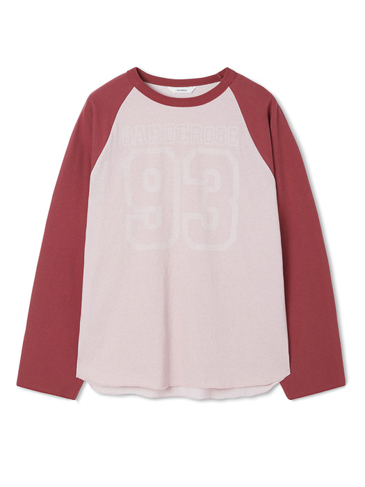 UNISEX, 93 Garderobe Raglan T / Red