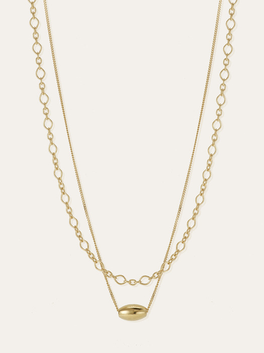 925 Silver Pendant Double Line Necklace 