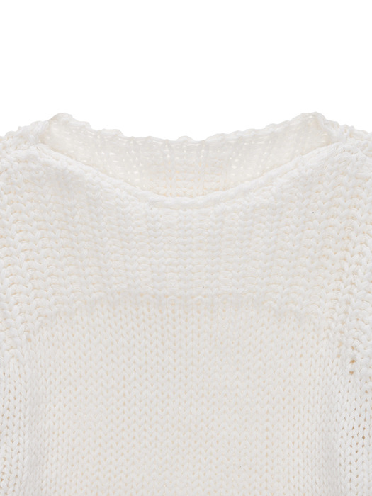 MATIN TYPO LONG SLEEVE TOP IN WHITE
