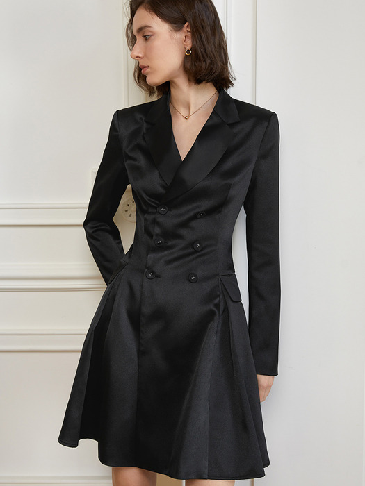 YY_High-end elegant black dress