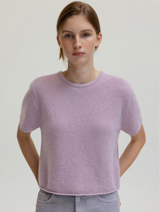 Collin half sleeve knit (purple)