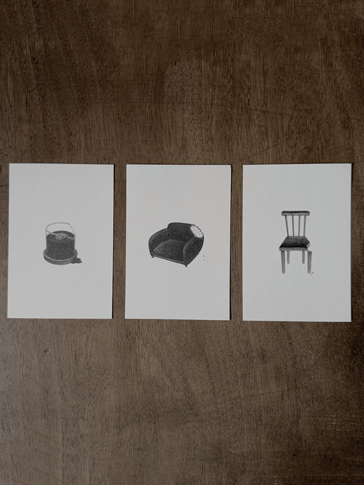 A piece of rest_Postcard set_Chair