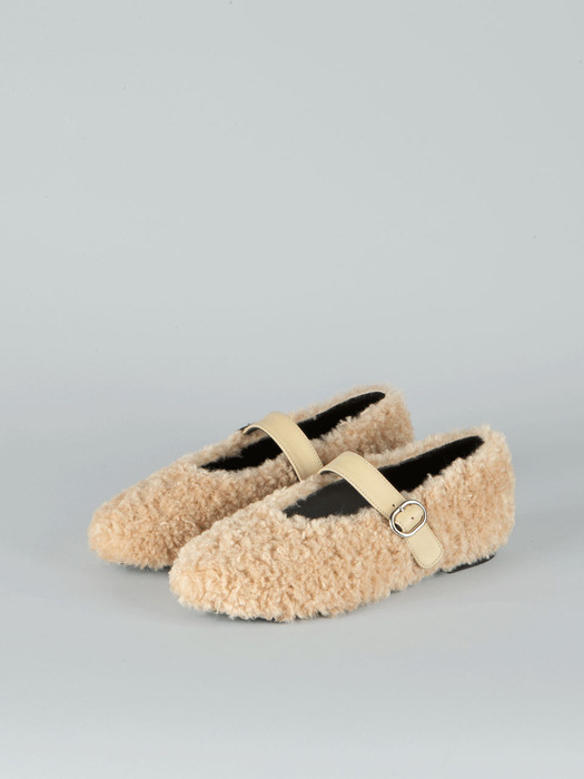 토푸 시어링플랫 Tofu Shearing Flat Shoes 23F57BE