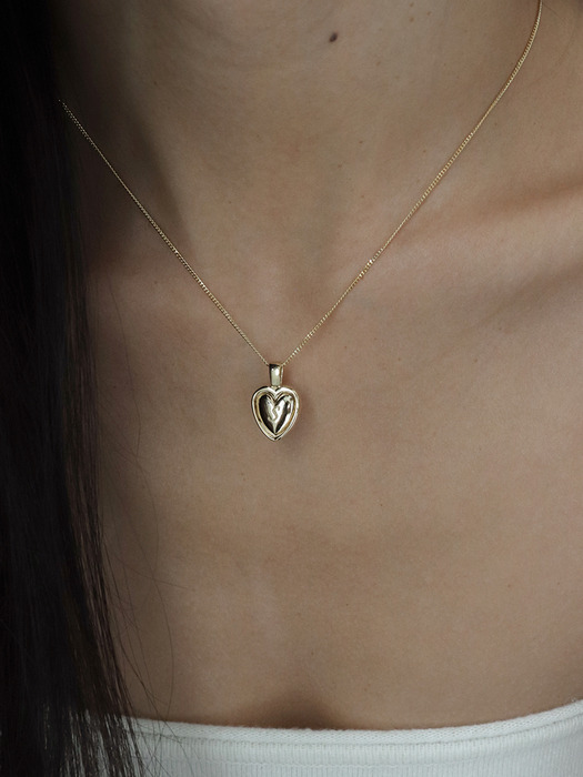 heart volume necklace