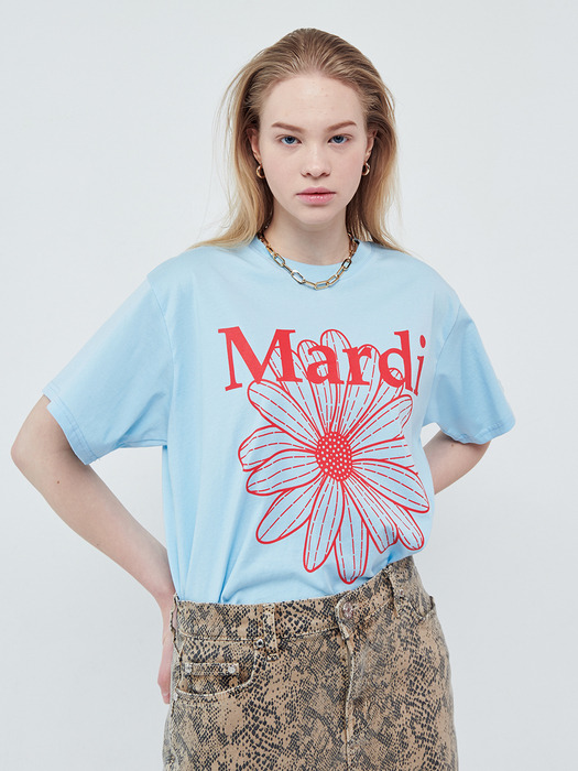 TSHIRT FLOWERMARDI_SKY RED