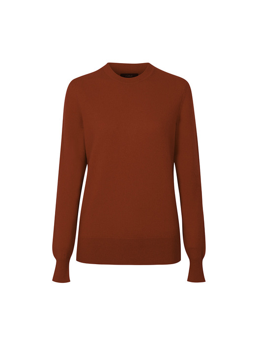 100% Cashmere Basic Round-Neck  Sweater (7컬러)