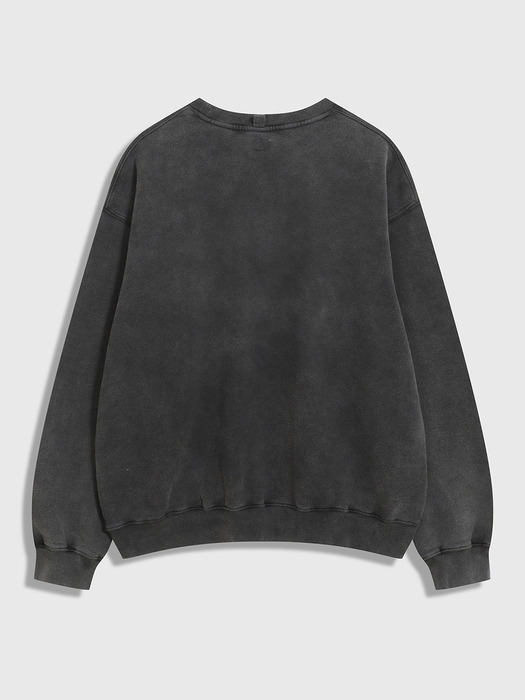 Garments Dyed Sweatshirt (Black)