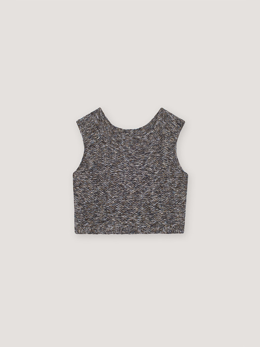 Square Neck Knitted Vest Top