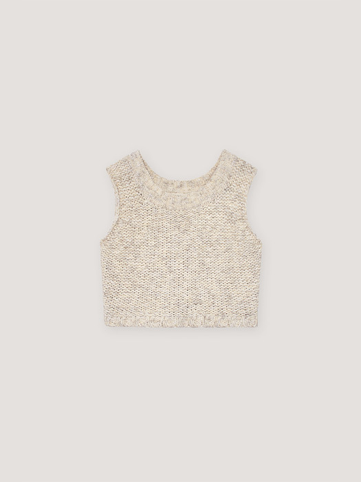 Square Neck Knitted Vest Top
