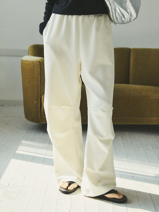 String Slacks Trousers_CTB515(Cream)