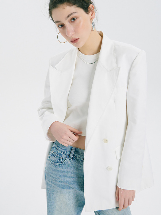 WHITE DOUBLE JACKET_WHITE