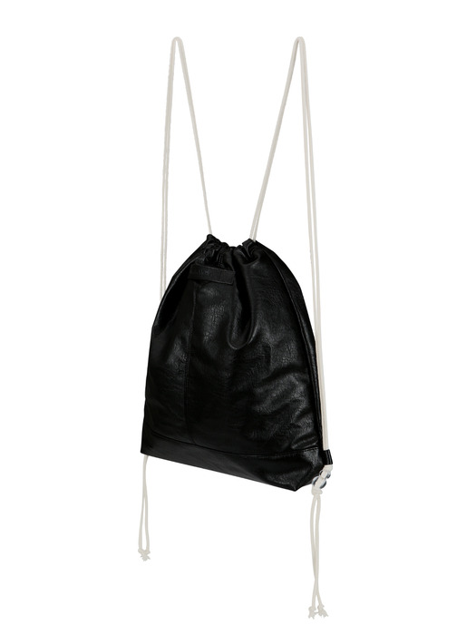 Crinkle Gym Bag (M)(black)