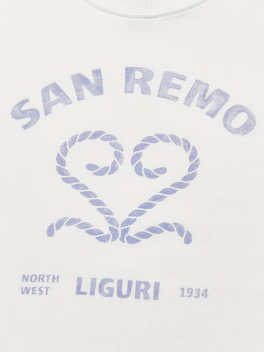 Sanremo T-Shirt Off-White Sky Blue