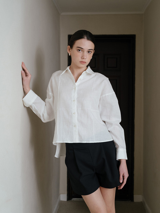 Linen White Stitch Shirt