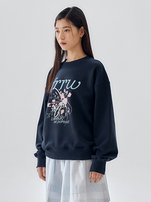 Drawing Flower Sweatshirt