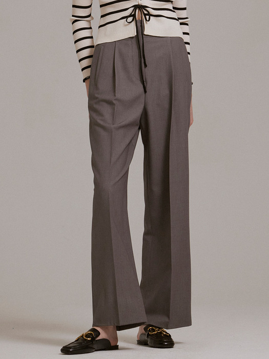 highwaist pintuck pants (2color)