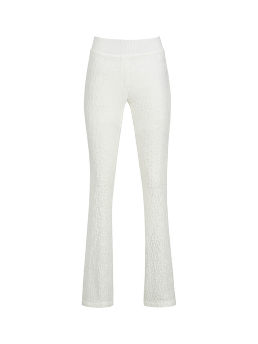 BAND-FLARED BOOTCUT TROUSERS_WHITE