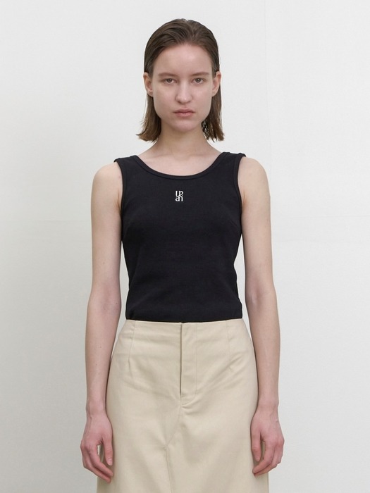 ESSENTIAL BACK POINT SLEEVELESS TEE(T-6820)