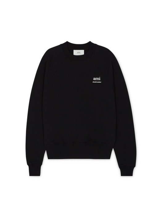 [정상가:575,000원] 아미 남성 로고 블랙 맨투맨 USW024 747 001