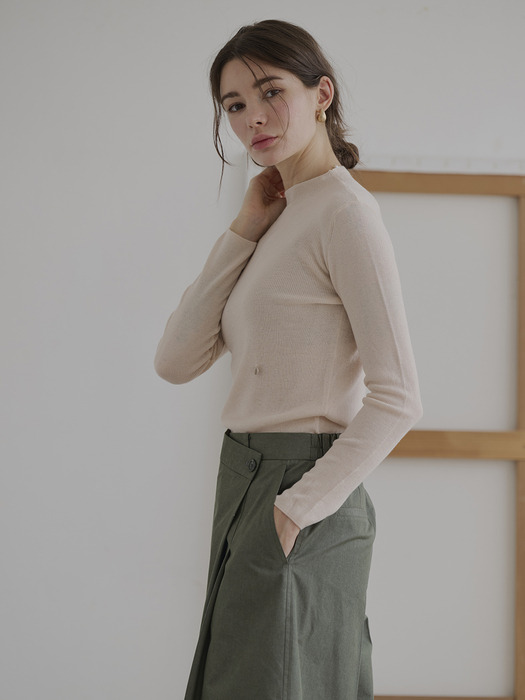 HALF Turtle neck pullover_3colors