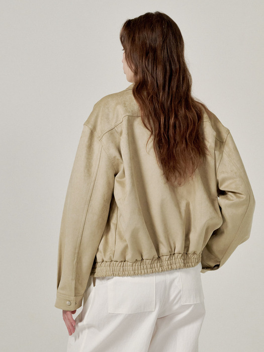 Suede jumper (Beige)