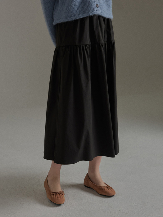 WREN SHIRRING SKIRT (2colors)