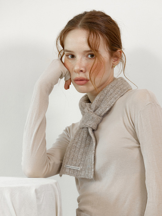 Ssecondo giorno wool short muffler_3 colors