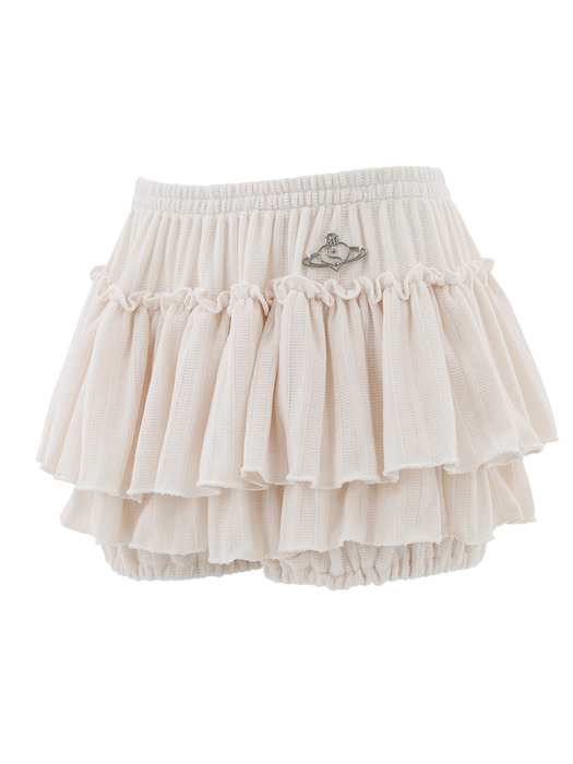 BUTTER SKIRT IN CREAM (니트 캉캉 스커트)